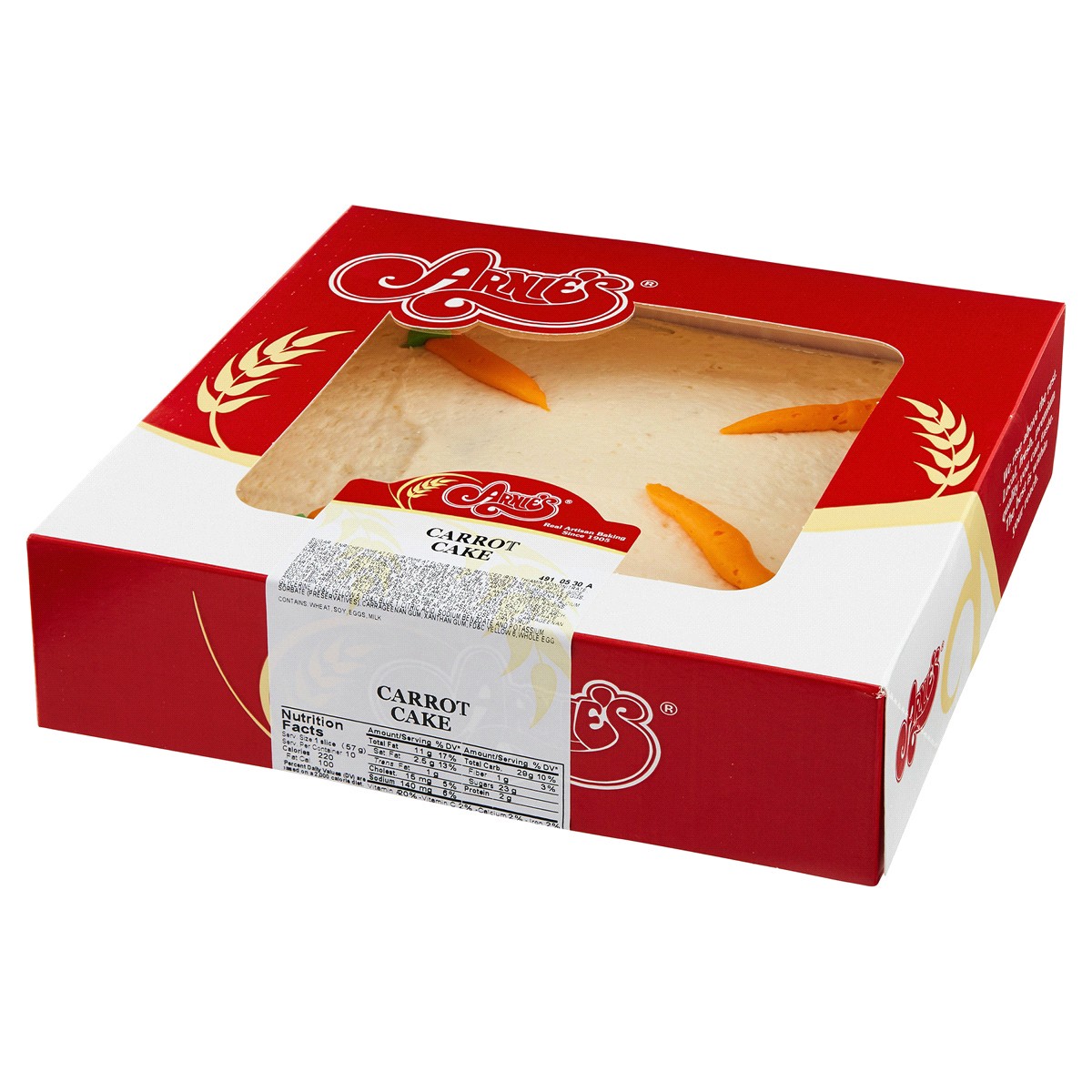 slide 2 of 2, Arnie's Bakery Carrot Cake, 20 oz, 20 oz