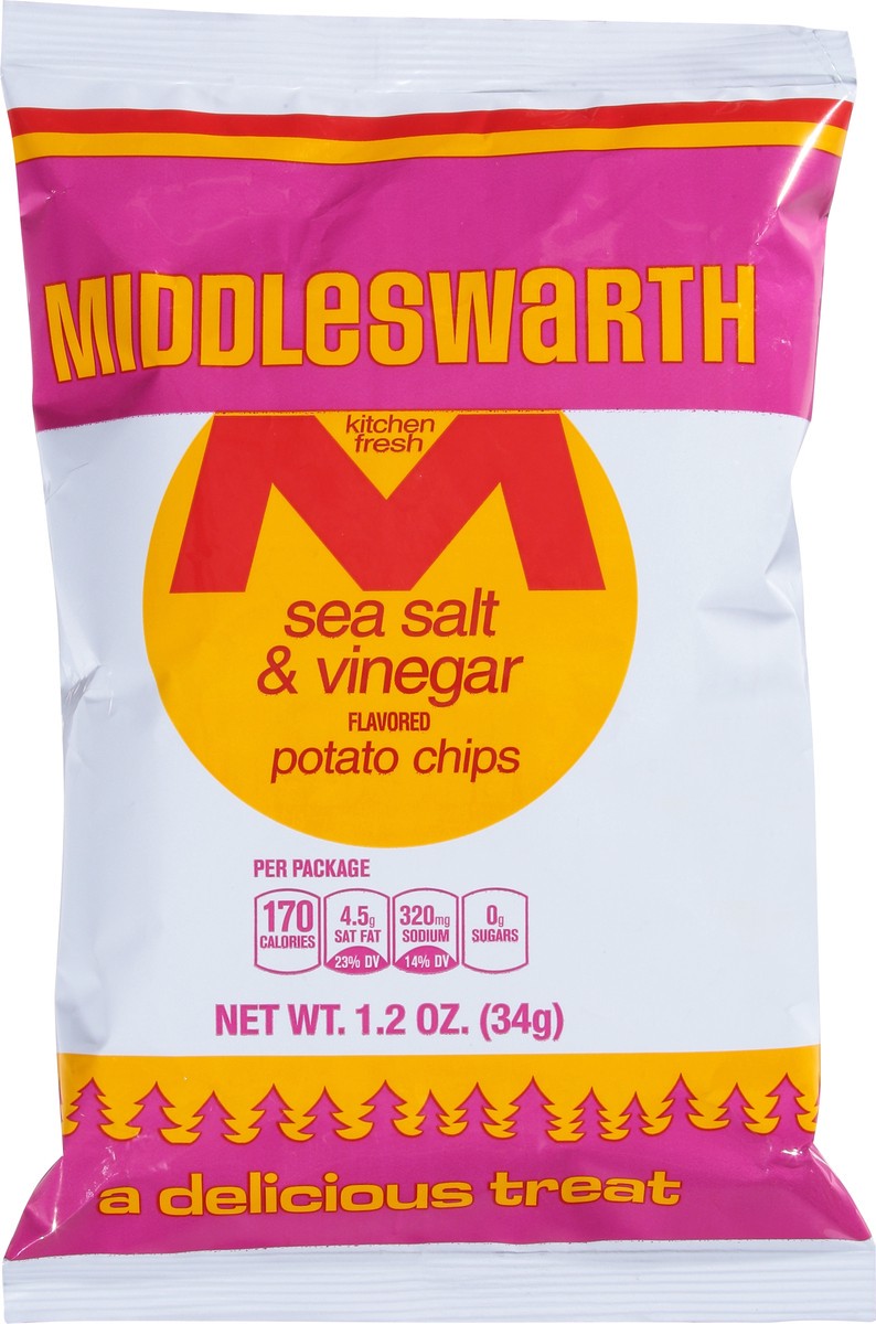 slide 3 of 14, Middleswarth Salt & Vinegar Chips, 2.125 oz