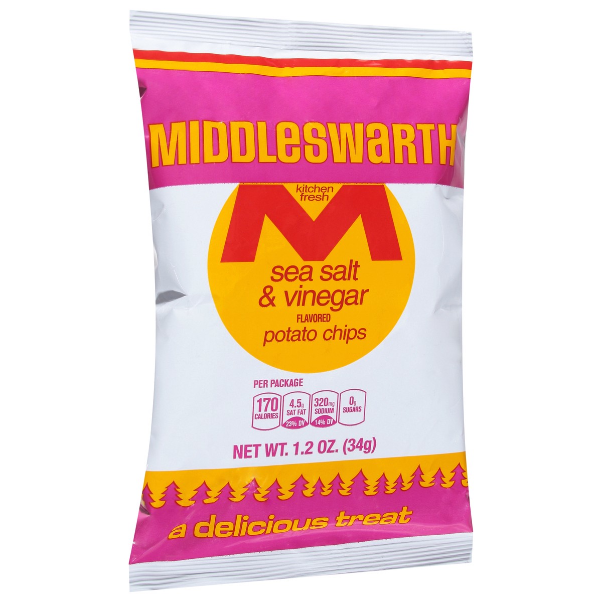 slide 10 of 14, Middleswarth Salt & Vinegar Chips, 2.125 oz