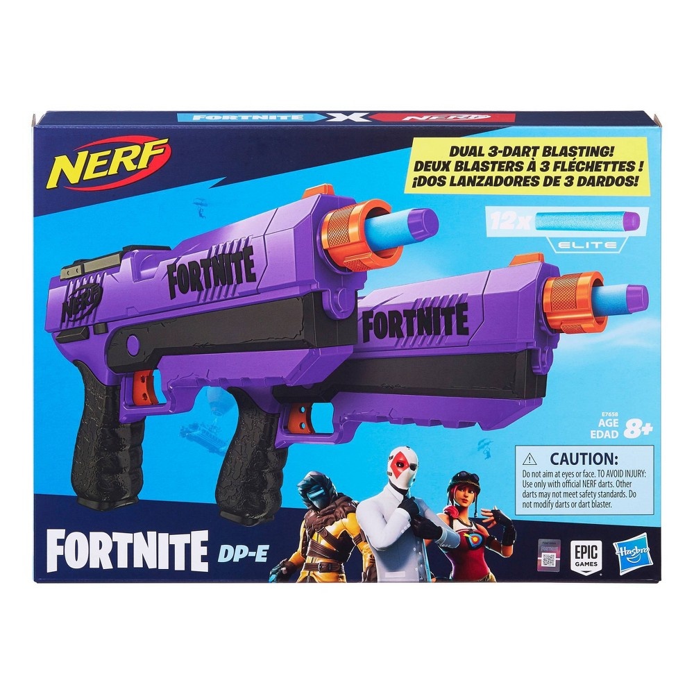 slide 3 of 5, NERF Fortnite DP-E Blaster 2-Pack, 1 ct