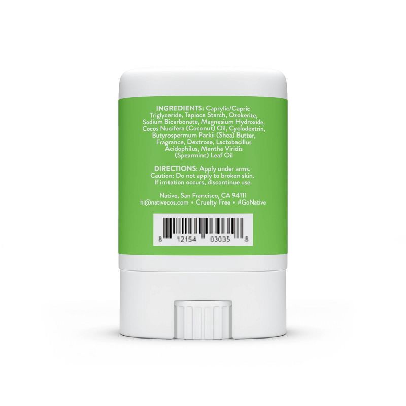 slide 2 of 3, Native Deodorant - Cucumber & Mint - Aluminum Free - Trial Size 0.35 oz, 0.35 oz