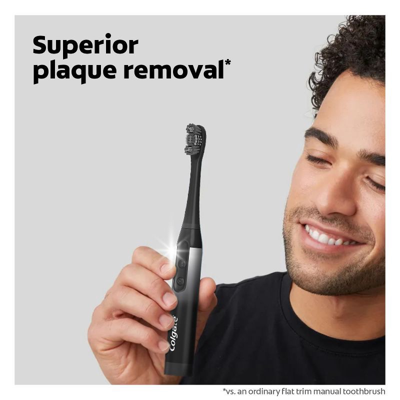 slide 5 of 12, Colgate 360 Charcoal Battery Powered Toothbrush Soft - 1ct, 1 ct