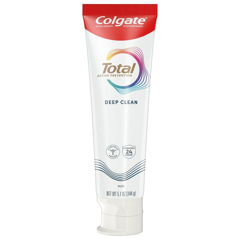 slide 16 of 20, Colgate Total Active Prevention Deep Clean Toothpaste - Mint - 5.1oz, 5.1 oz