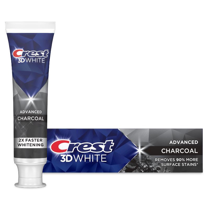 slide 1 of 10, Crest 3D White Advanced Charcoal Teeth Whitening Toothpaste - 3.3 oz, 3.3 oz