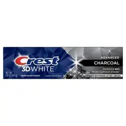Crest 3D White Advanced Charcoal Teeth Whitening Toothpaste - 3.3 oz