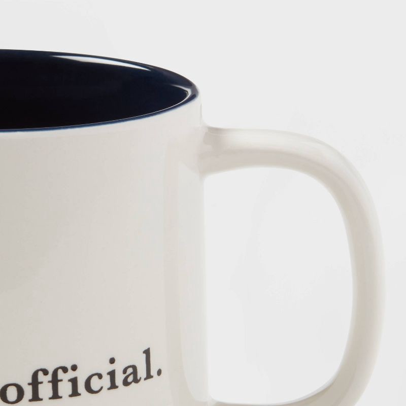 slide 3 of 3, 16oz Stoneware You're Awesome Mug Cream - Threshold™, 16 oz