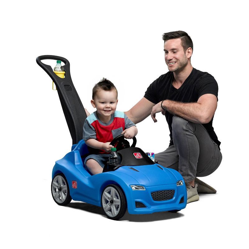 slide 3 of 10, Step2 Whisper Ride Cruiser - Blue: Push Riding Toy for Ages 1.5-4, 50 lb Capacity, 50 lb