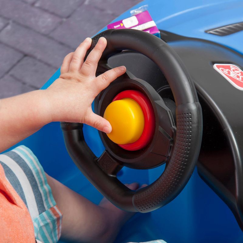 slide 7 of 10, Step2 Whisper Ride Cruiser - Blue: Push Riding Toy for Ages 1.5-4, 50 lb Capacity, 50 lb