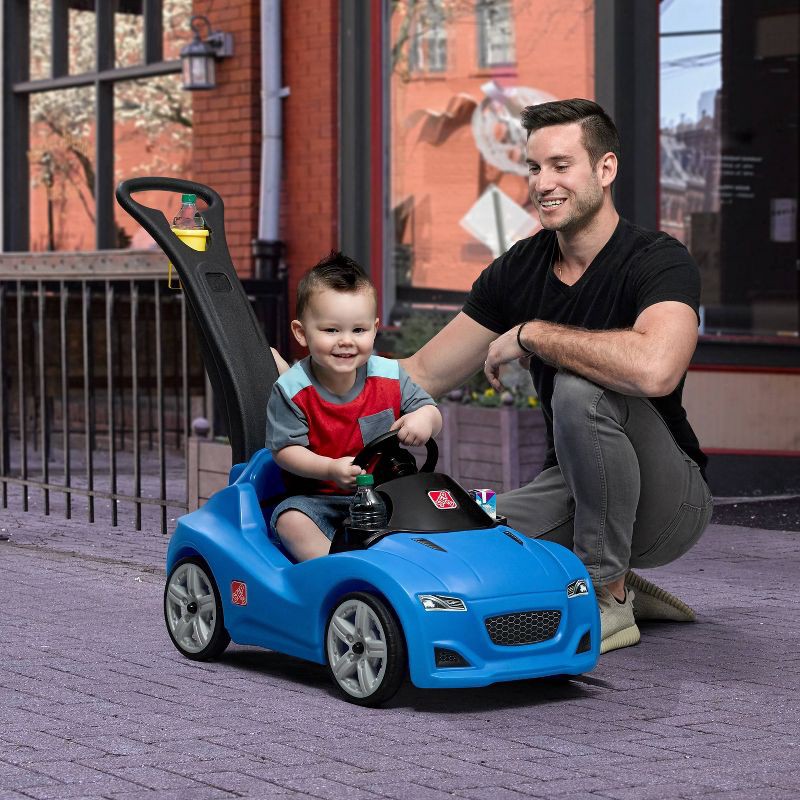 slide 9 of 10, Step2 Whisper Ride Cruiser - Blue: Push Riding Toy for Ages 1.5-4, 50 lb Capacity, 50 lb