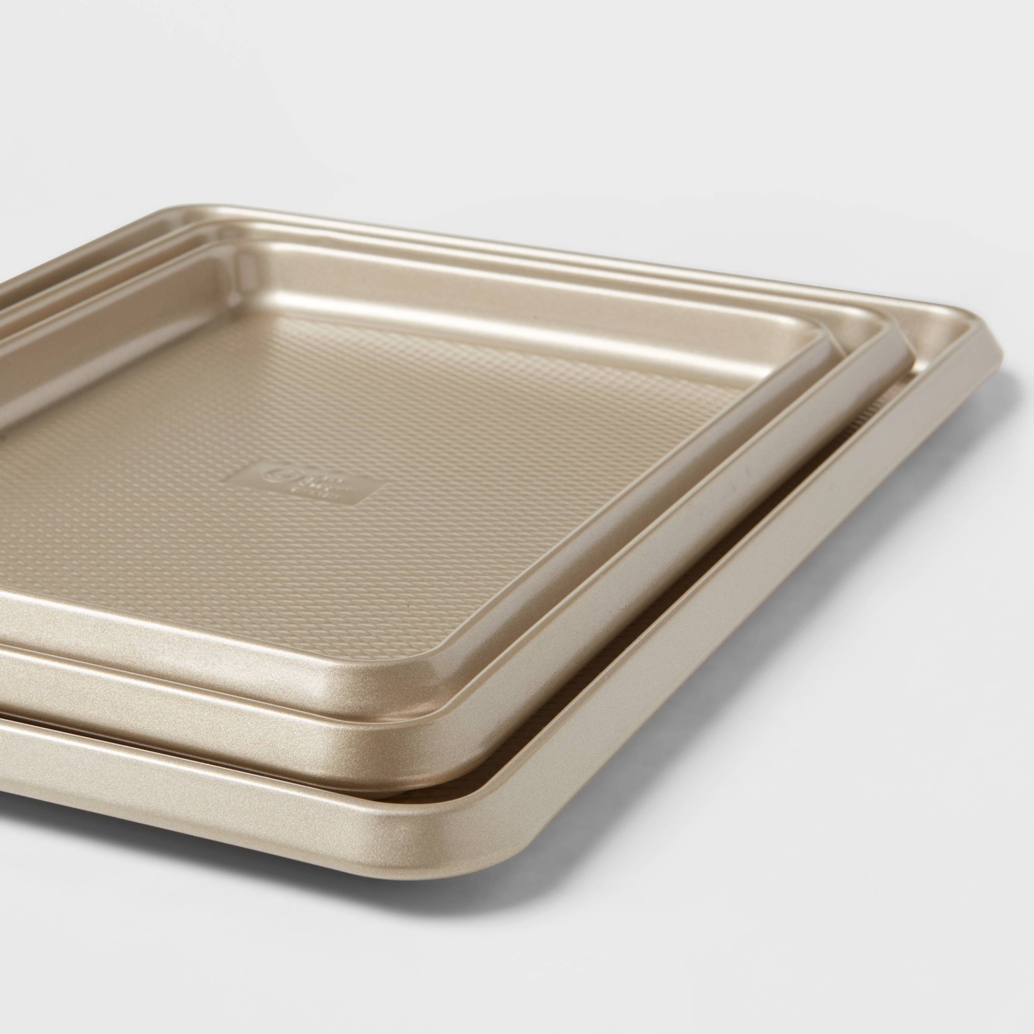 Gold Warp Resistant Textured Steel Non-stick Bakeware Collection – Made By  Design™ : Target