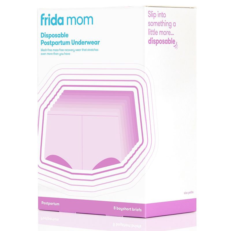 slide 7 of 10, Frida Mom Disposable Postpartum Underwear Boy Shorts Briefs - Regular 8ct, 8 ct