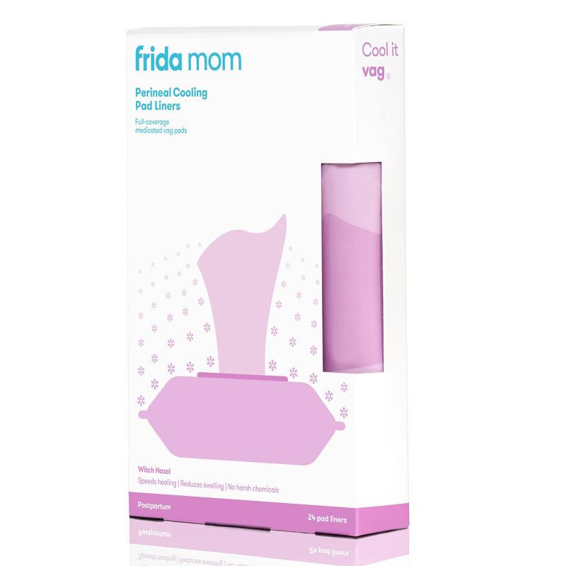 slide 5 of 11, Frida Mom Perineal Witch Hazel Cooling Pad Liners - 24ct, 24 ct