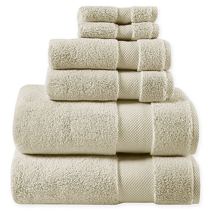 slide 1 of 3, Madison Park Signature Splendor Bath Towel Set - Taupe, 6 ct