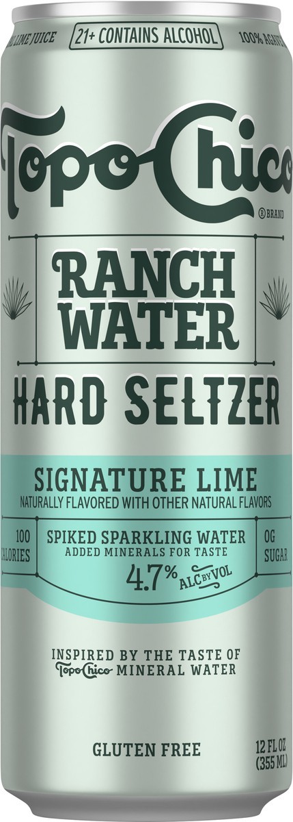 slide 12 of 12, Topo Chico Ranch Water Signature Lime Hard Seltzer 12 fl oz, 12 fl oz