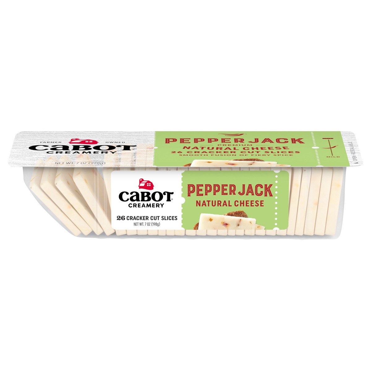 slide 1 of 1, Cabot Pepper Jack Cheese Cracker Cuts, 26 ct