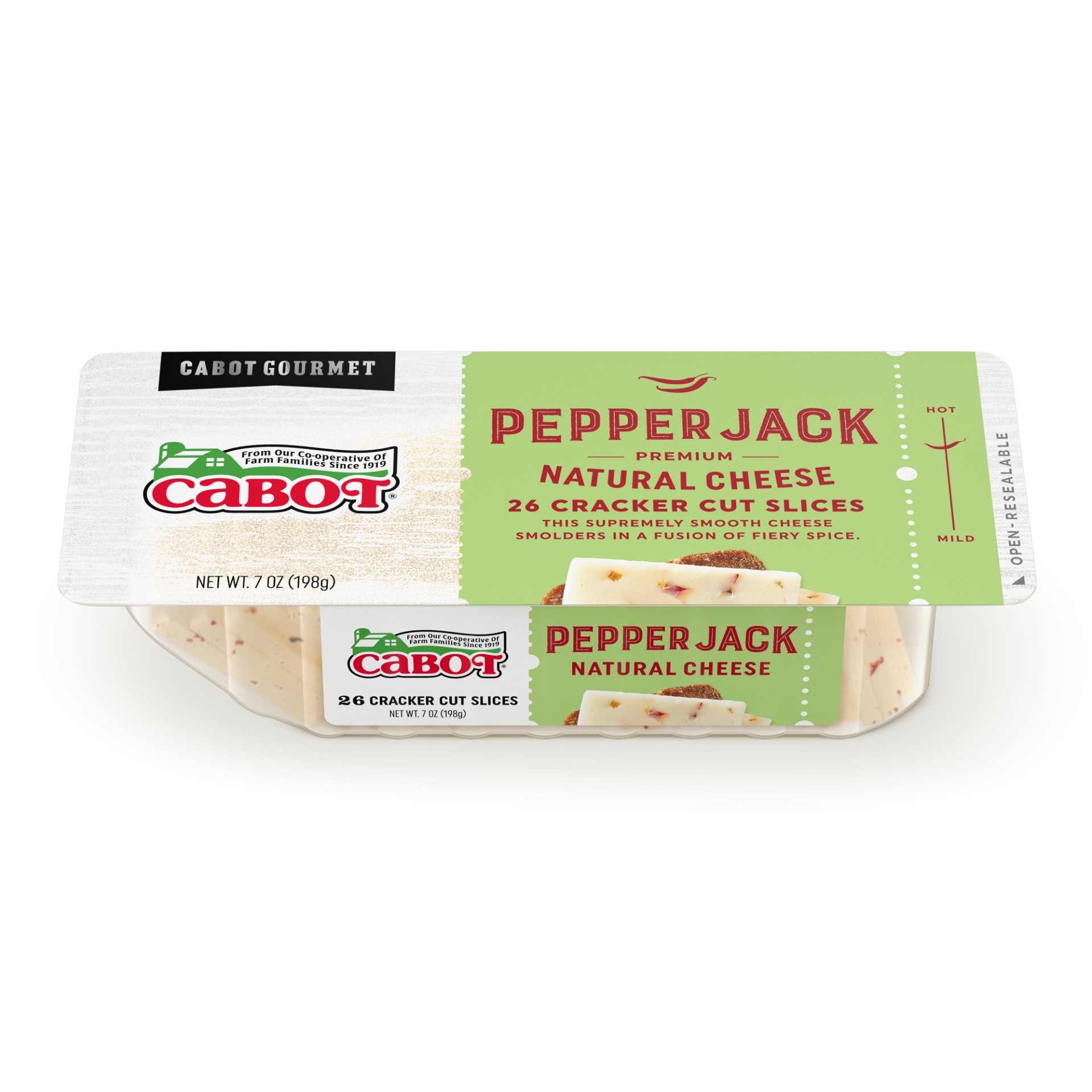 slide 1 of 1, Cabot Pepper Jack Cheese Cracker Cuts, 7 oz
