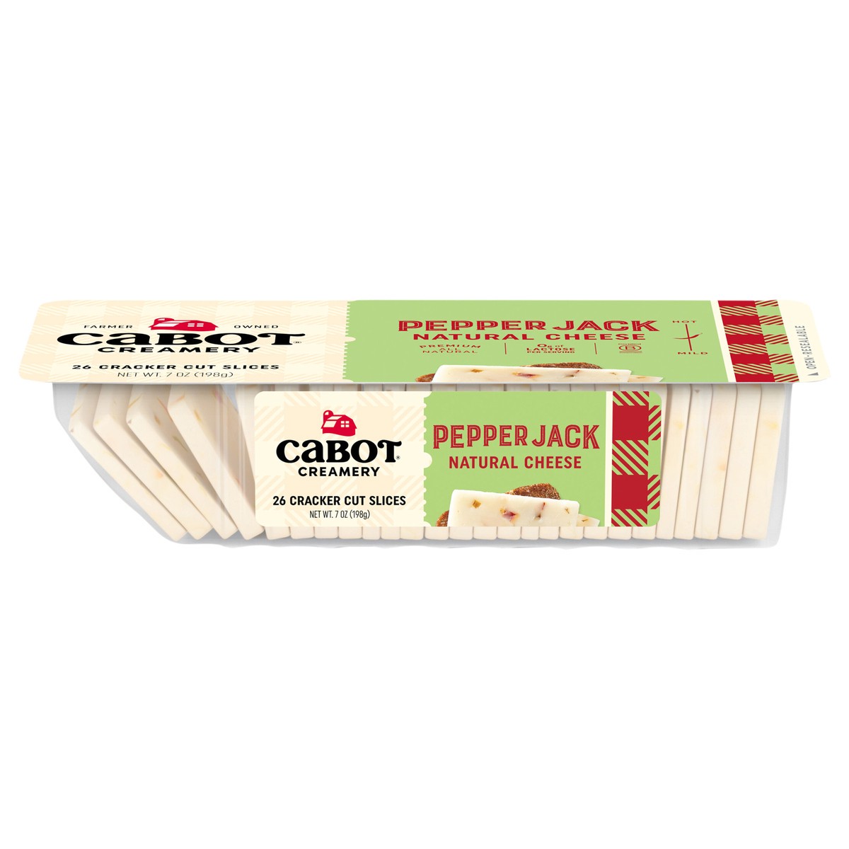 slide 1 of 1, Cabot Pepper Jack Cheese Cracker Cuts 7 oz, 26 ct