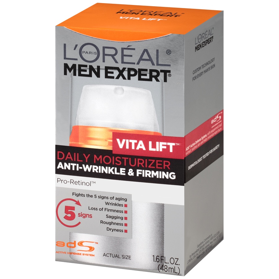 slide 4 of 7, L'Oréal Paris Men Expert Vita Lift Anti-Wrinkle & Firming Daily Moisturizer, 1.6 fl oz