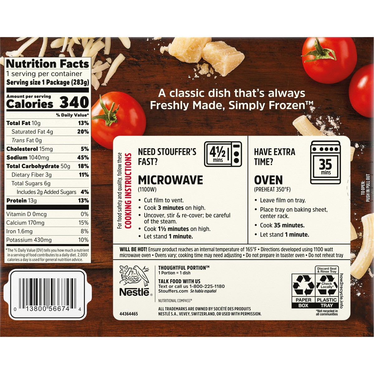 slide 3 of 5, STOUFFERS Stouffer's Mushroom Stroganoff Pasta, 10oz, 10 oz