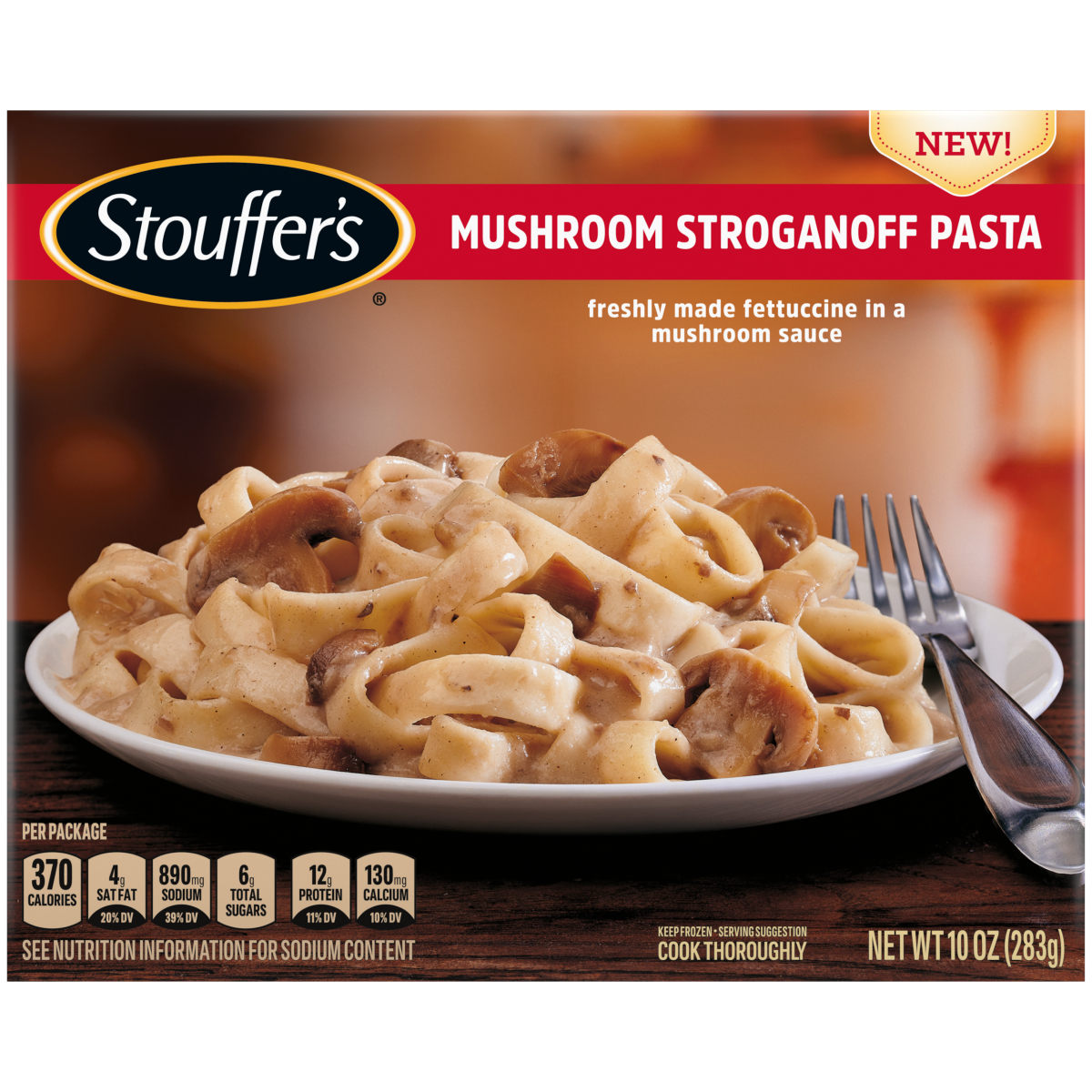 slide 1 of 5, STOUFFERS Stouffer's Mushroom Stroganoff Pasta, 10oz, 10 oz