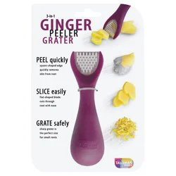 Talisman Designs 3-in-1 Ginger Peeler - Purple