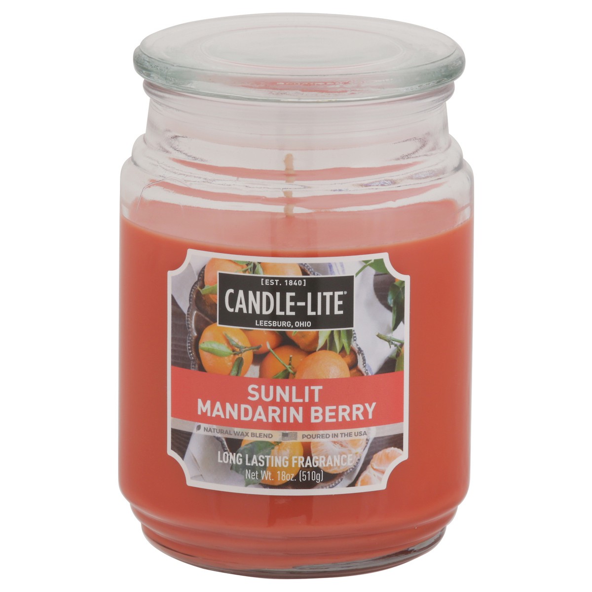 slide 1 of 11, Candle-Lite Sunlit Mandarin Berry Candle 18 oz, 18 oz