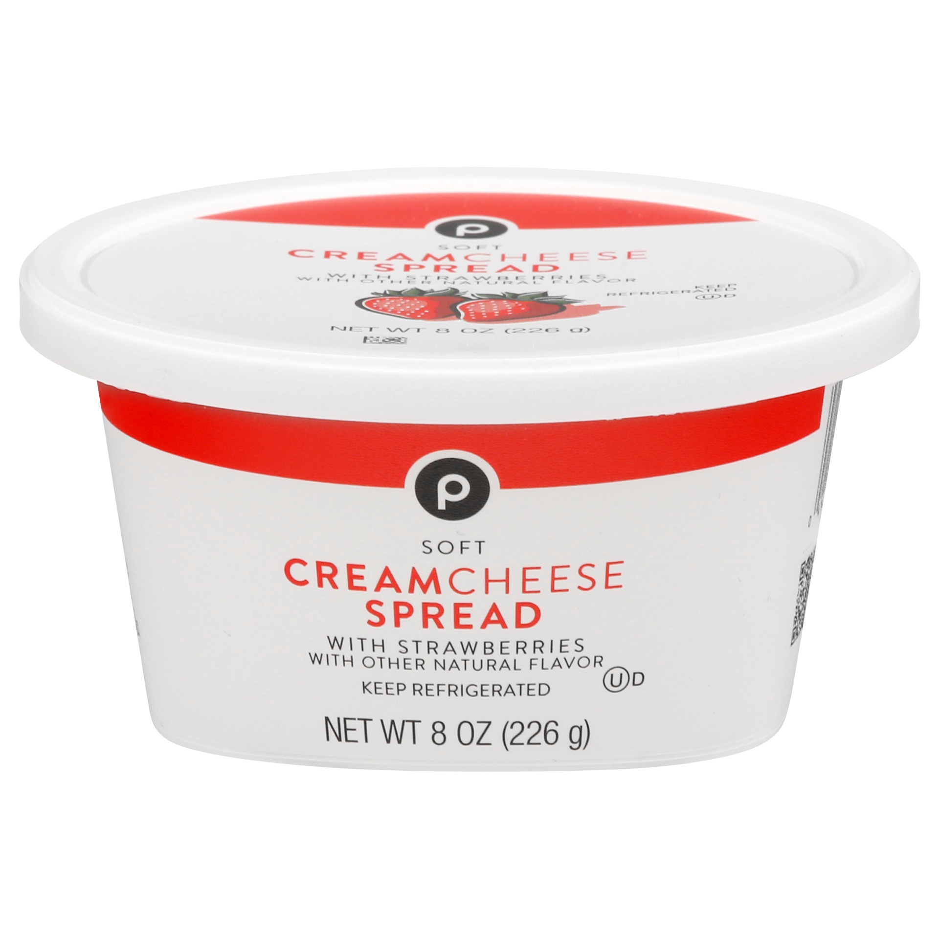 slide 1 of 1, Publix Soft Cream Cheese Spread with Strawberries, 8 oz