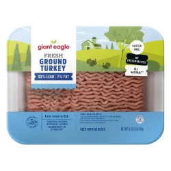 Giant Eagle Turkey Ground, 93% Lean, 7% Fat