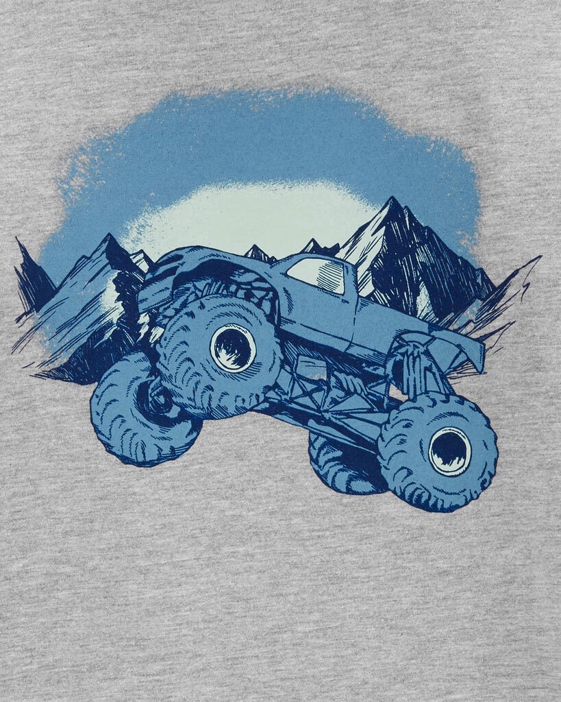 slide 2 of 2, Oshkosh Kid Monster Truck Graphic Tee Grey XL, 1 ct