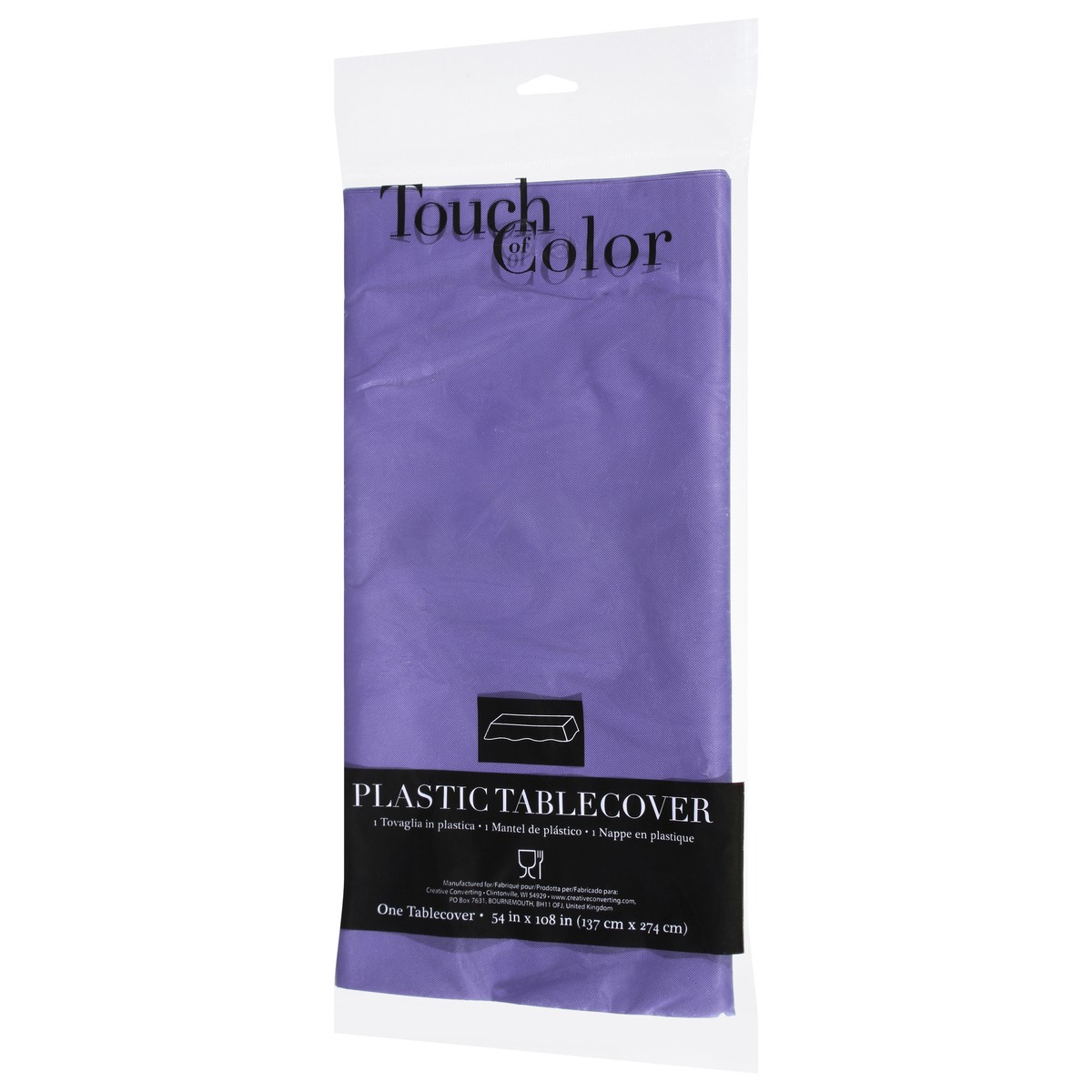 slide 9 of 11, Touch of Color Plastic Tablecover 1 ea, 1 ct