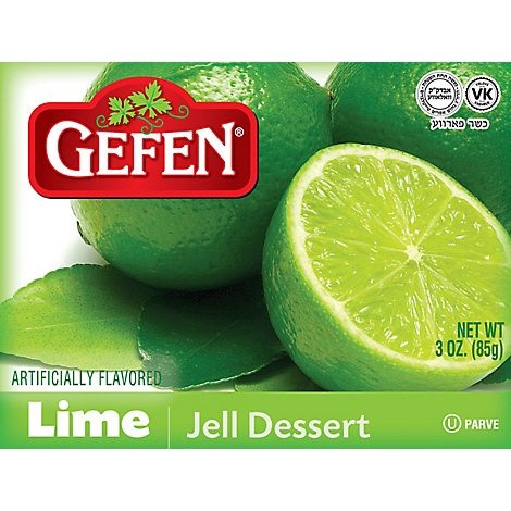 slide 1 of 1, Gefen Lime Jell Dessert, 3 oz