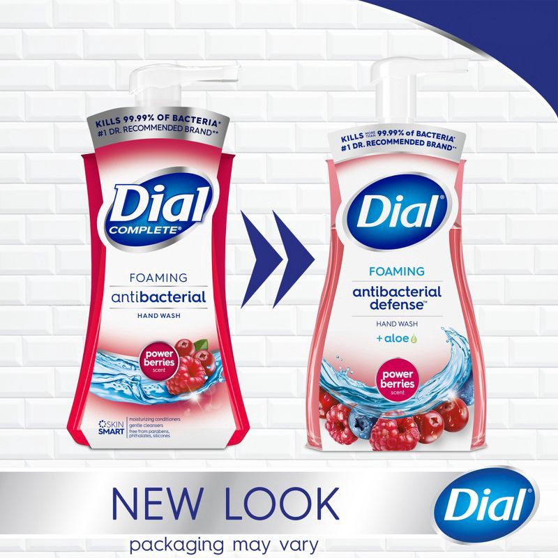 slide 4 of 13, Dial Complete Antibacterial Foaming Hand Wash - Power Berries - 10 fl oz, 10 fl oz