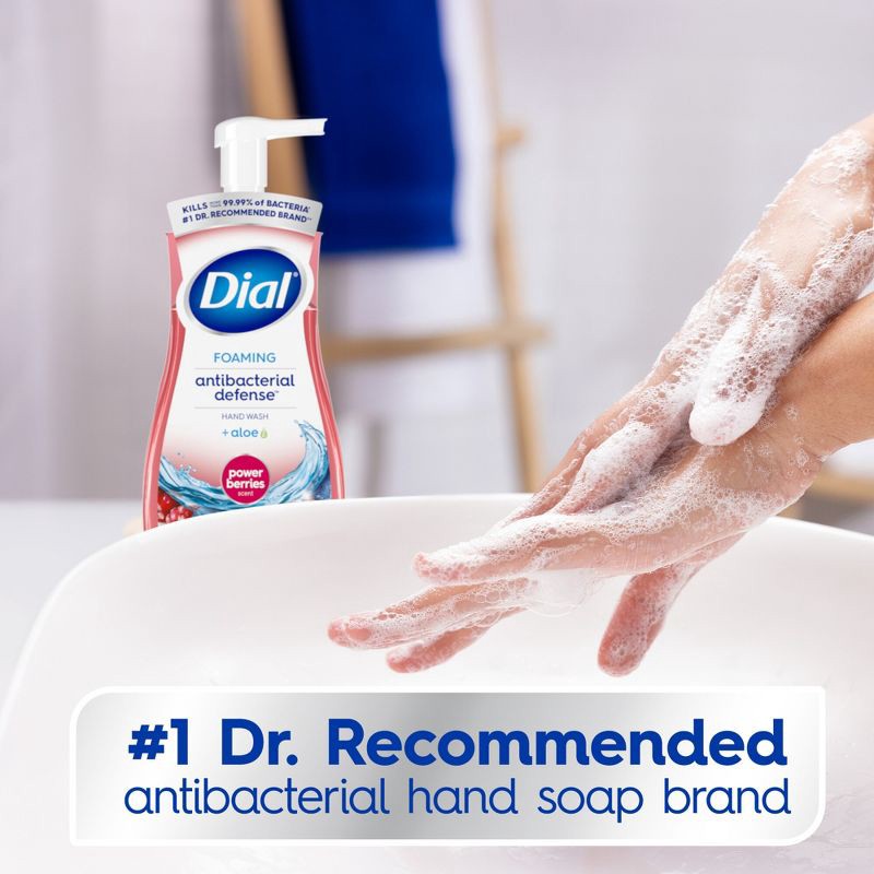 slide 5 of 13, Dial Complete Antibacterial Foaming Hand Wash - Power Berries - 10 fl oz, 10 fl oz