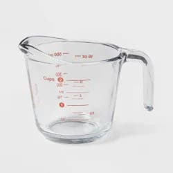 2 Cup Glass Measuring Cup with Red Markings - Made By Design