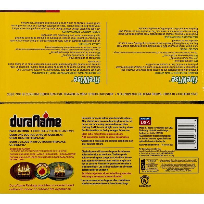 slide 7 of 7, Duraflame 6pk 4.5lbs Firelogs, 6 ct; 4.5 lb