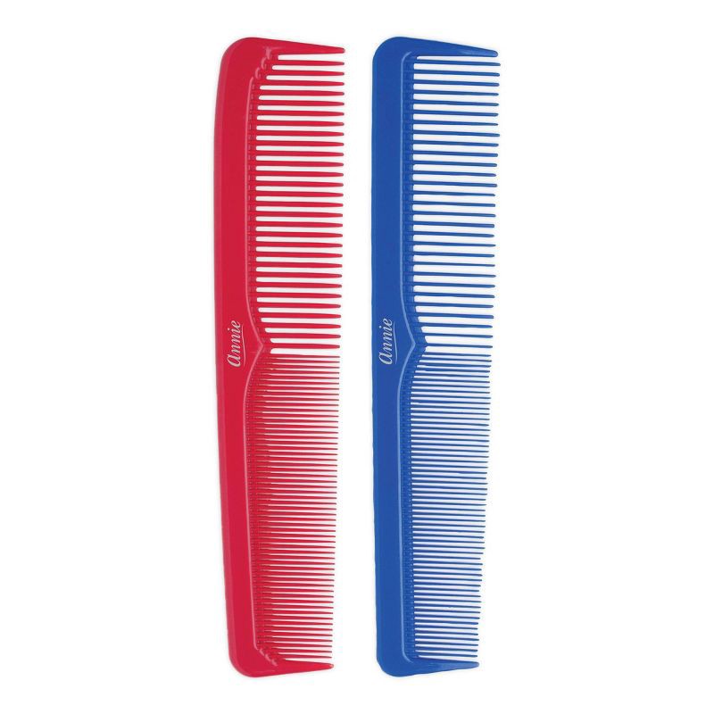 slide 2 of 3, Annie International Dressing Hair Combs - Red and Blue - 2 each, 1 ct