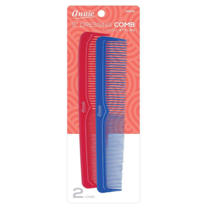 slide 1 of 3, Annie International Dressing Hair Combs - Red and Blue - 2 each, 1 ct
