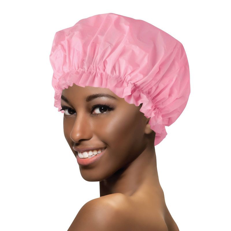 slide 2 of 3, Annie International Deluxe Double Lined Shower Cap, 1 ct