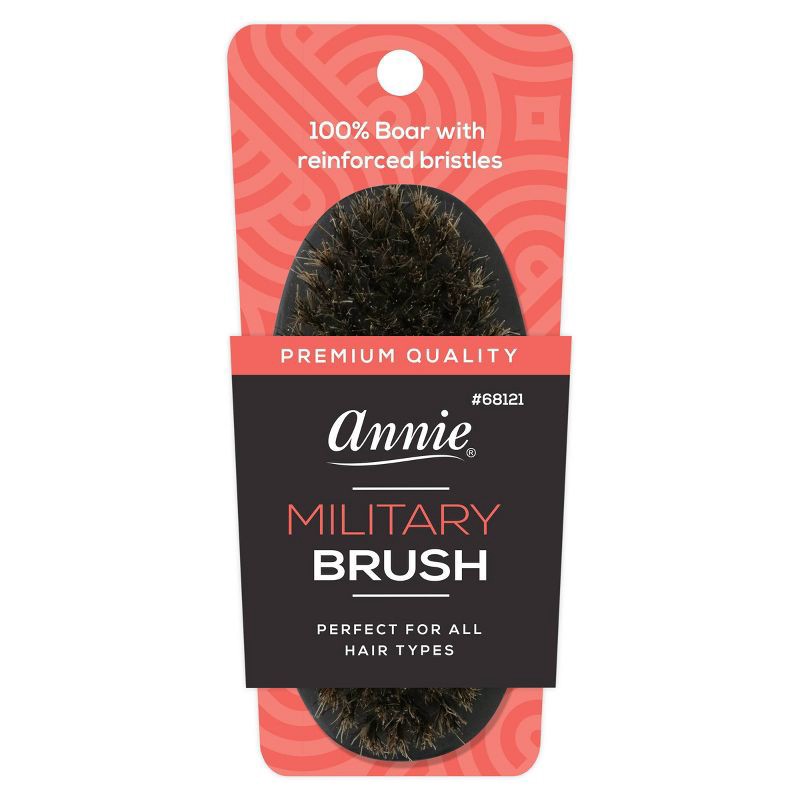 slide 1 of 3, Annie International Easy Style Professional Military Boar Bristle Hair Brush, 1 ct