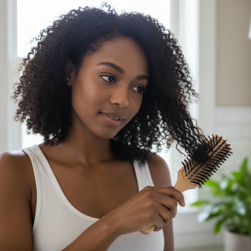 slide 4 of 4, Annie International Easy Style Reinforced Boar Bristle Hair Brush, 1 ct