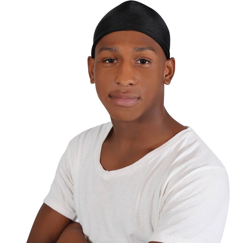 slide 4 of 7, Annie International Spandex Black Skull Cap, 1 ct