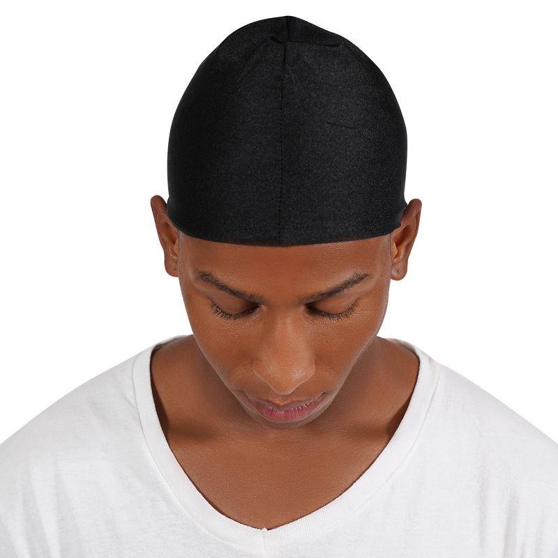 slide 5 of 7, Annie International Spandex Black Skull Cap, 1 ct