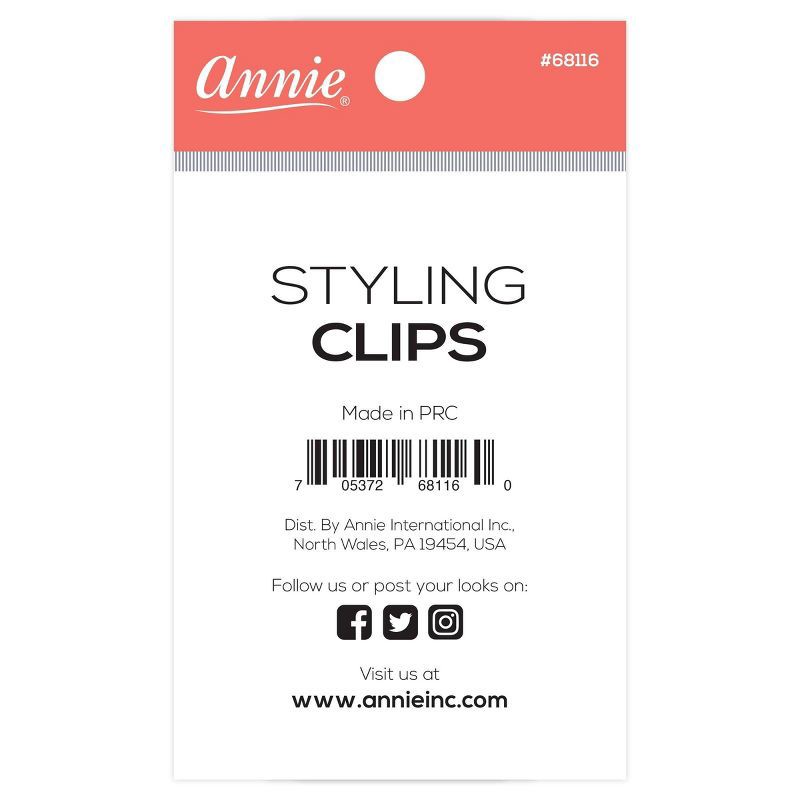 slide 3 of 3, Annie International Metal Styling Hair Clips - 12ct, 12 ct