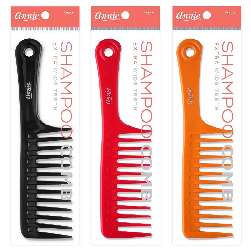 slide 1 of 7, Annie International Shampoo Hair Comb – (Color May Vary), 1 ct