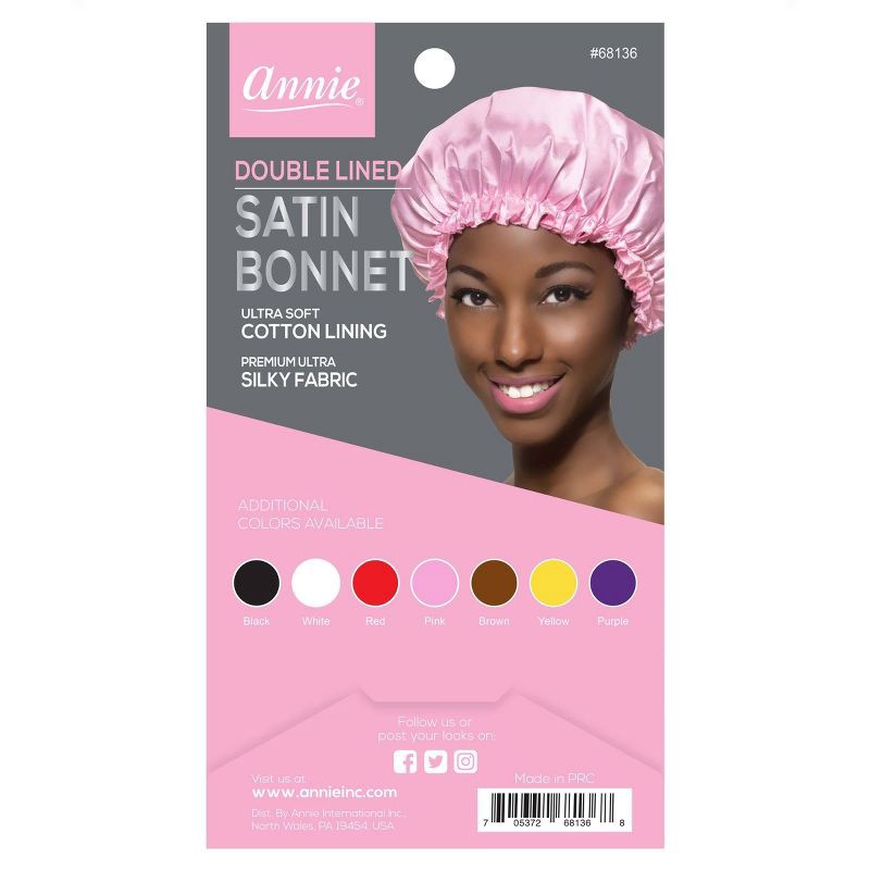 slide 3 of 3, Annie International Double Lined Satin Bonnet -1ct, 1 ct