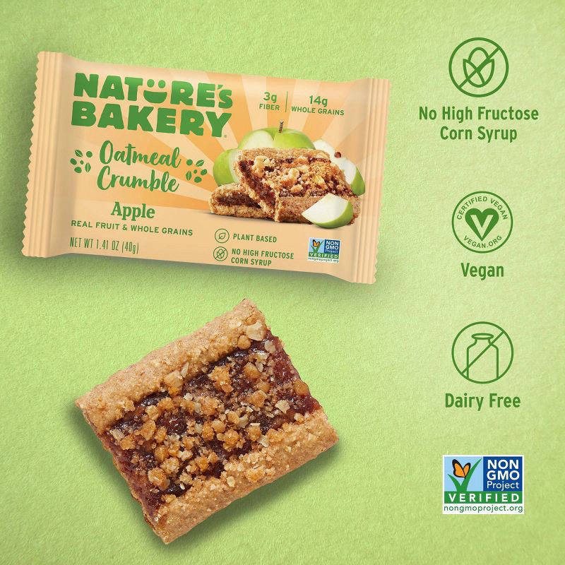 slide 4 of 5, Nature's Bakery Apple Crumble Bar - 8.46oz/6ct, 8.46 oz, 6 ct