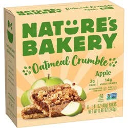 Nature's Bakery Apple Oatmeal Crumble Breakfast Bars - 8.46oz/6ct