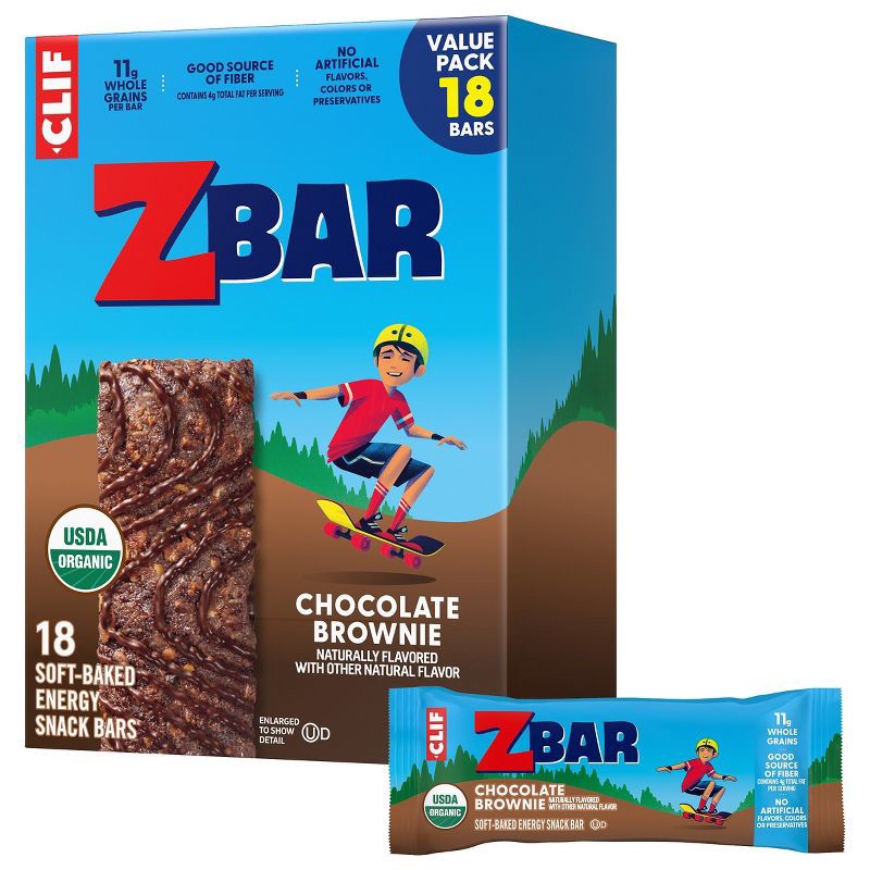 slide 1 of 14, Zbar Chocolate Brownie Organic Granola Bars - 22.86oz/18pk, 22.86 oz, 18 ct