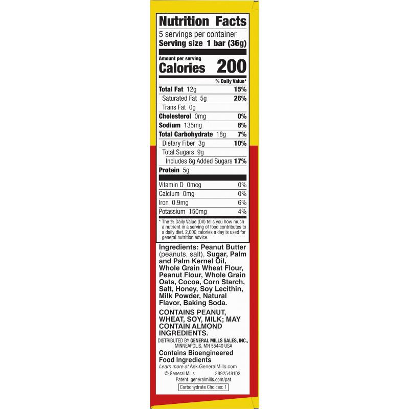 slide 5 of 6, Nature Valley PB Chocolate Crispy Creamy Wafer Bar - 6.5oz/5ct, 6.5 oz, 5 ct