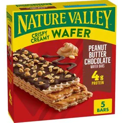 Nature Valley PB Chocolate Crispy Creamy Wafer Bar - 6.5oz/5ct